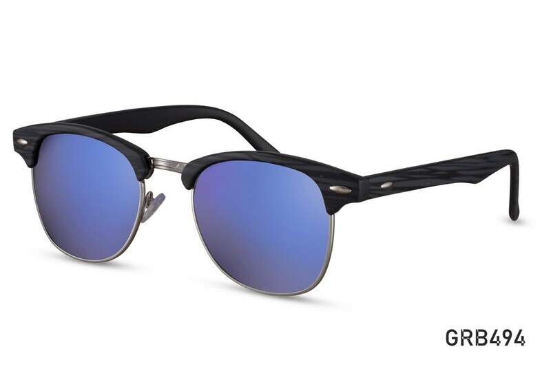 Clubmaster Round Sunglasses &quot;POinT&quot; Grand Blue