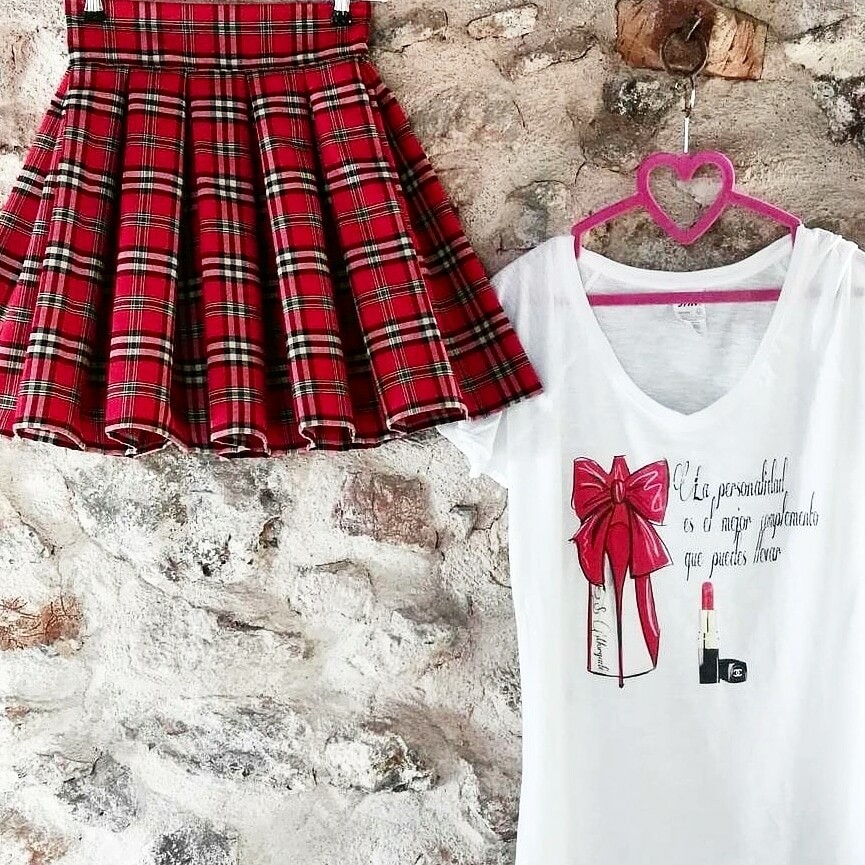 Falda Tartán cuadro pequeño 