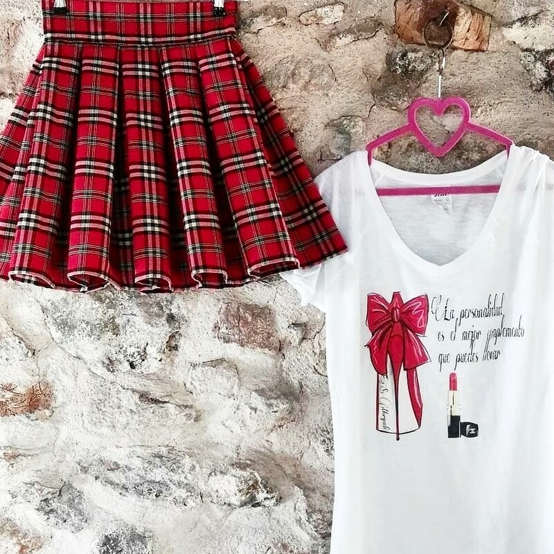 Falda Tartán cuadro pequeño 