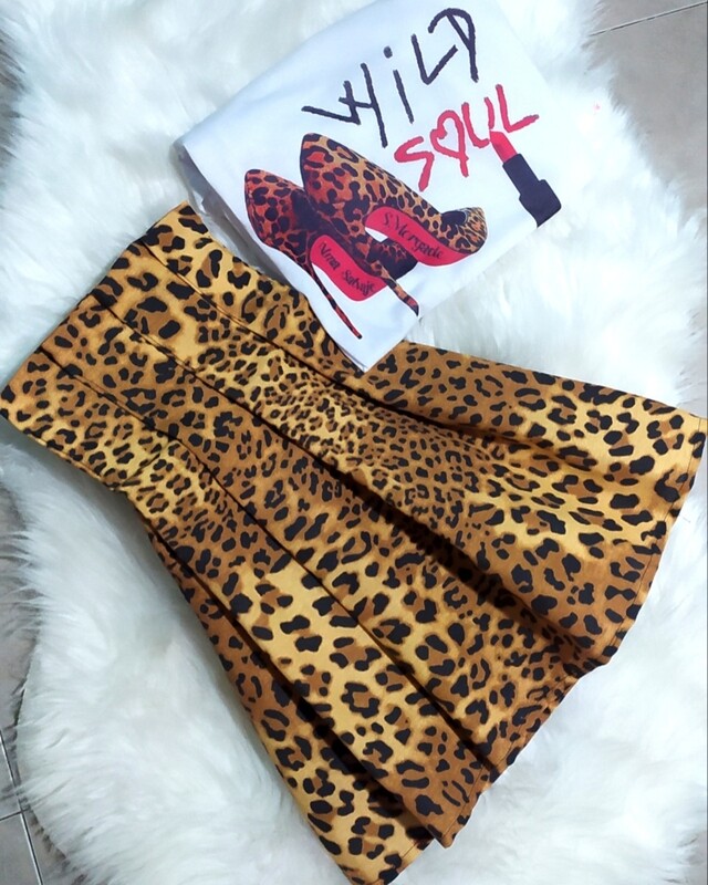Falda Leopardo