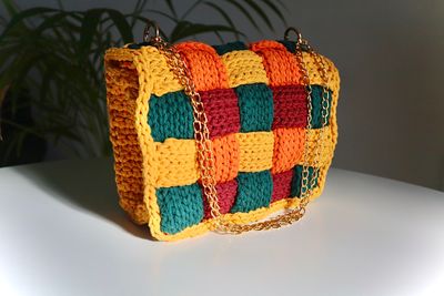 Tropical Crochet Bag