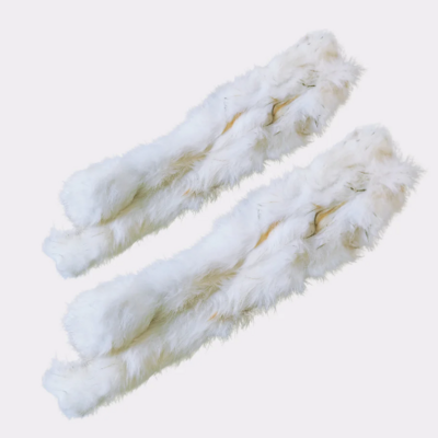 Rabbit Skins With Fur (approx 50cm)