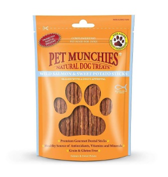 Pet Munchies Wild Salmon &amp; Sweet Potato Sticks