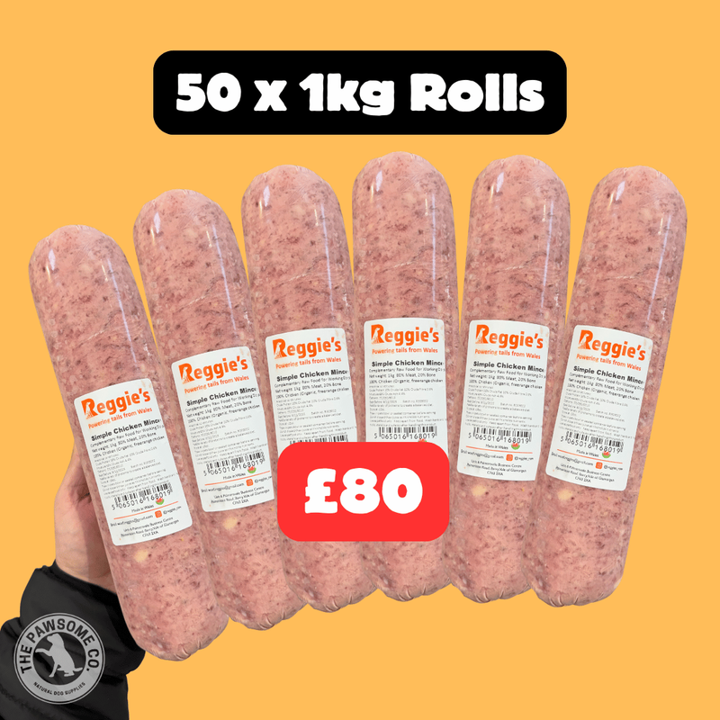 50 x 1kg Rolls - Organic Chicken (50kg)