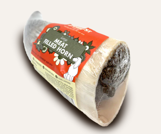 Meat Filled Buffalo Horn - Small