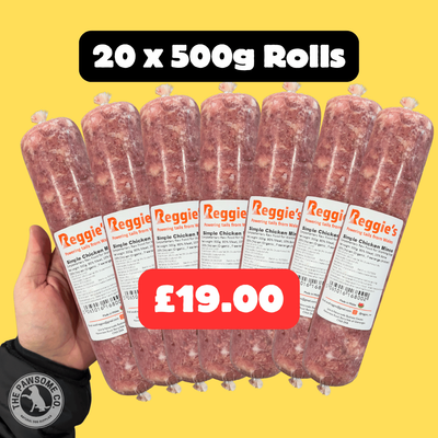 20 x 500g Rolls - Organic Chicken (10kg)