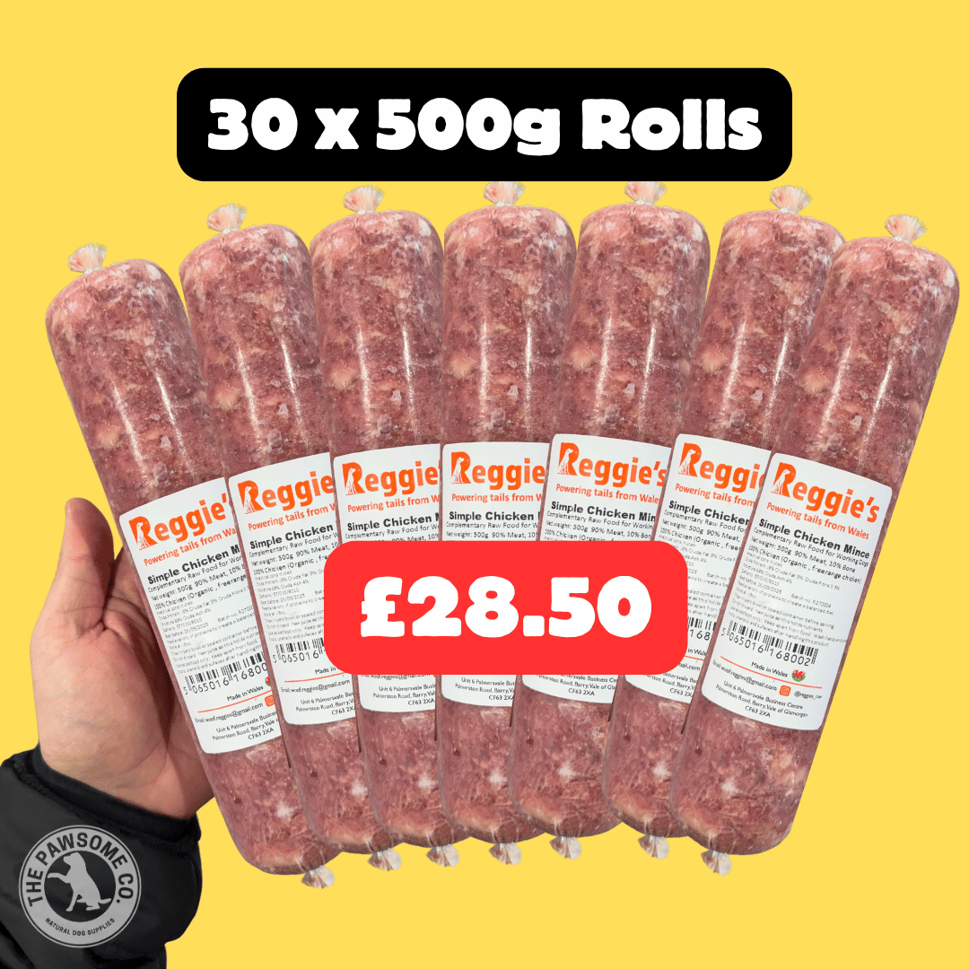 30 x 500g Rolls - Organic Chicken (15kg)