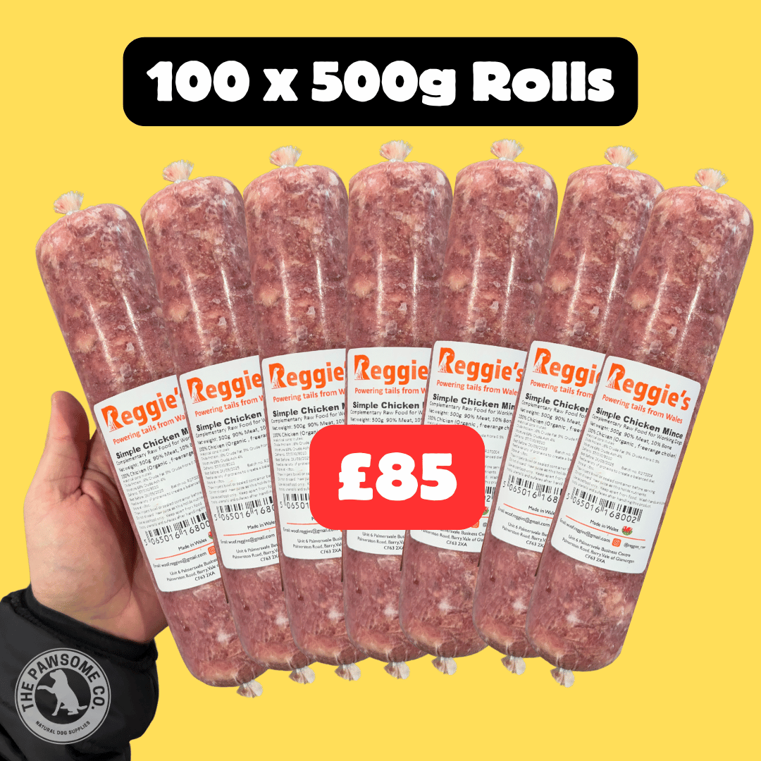 100 x 500g Rolls - Organic Chicken (50kg)