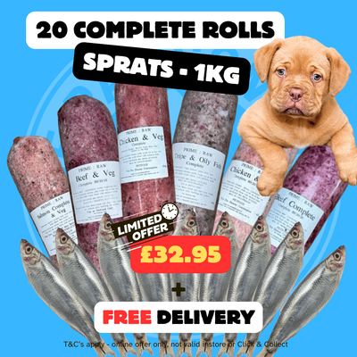 20 Mixed Rolls + 1kg Sprats