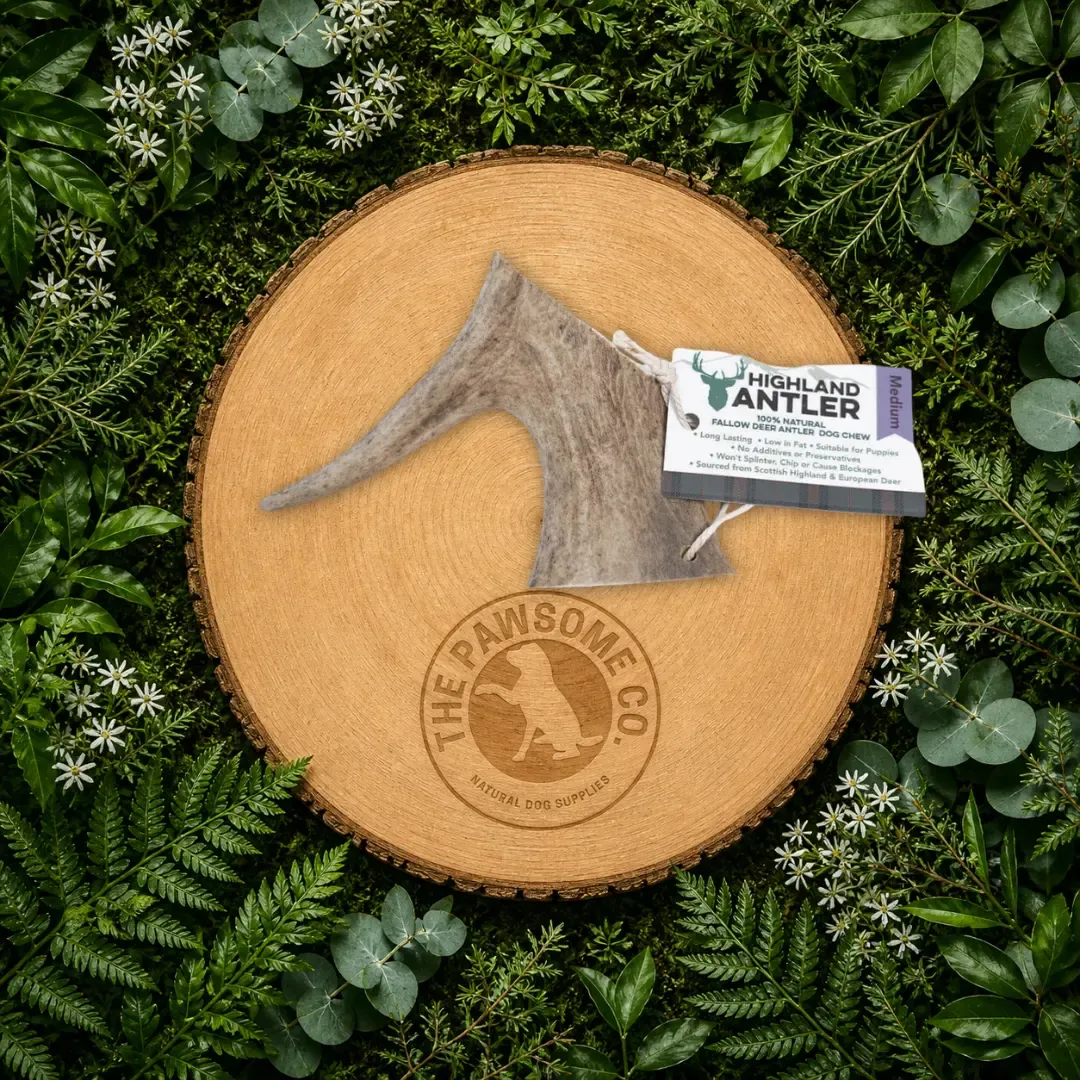 Medium Fallow Antler Dog Chew – Long-Lasting Natural Dental Treat