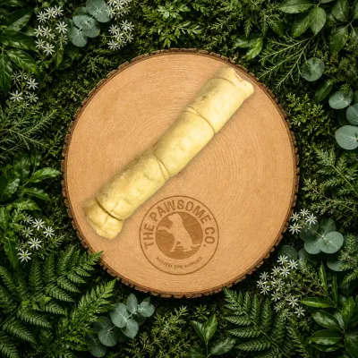 Large Buffalo Skin Roll Dog Treat | 25-26cm  (Natural Long Lasting Chew)