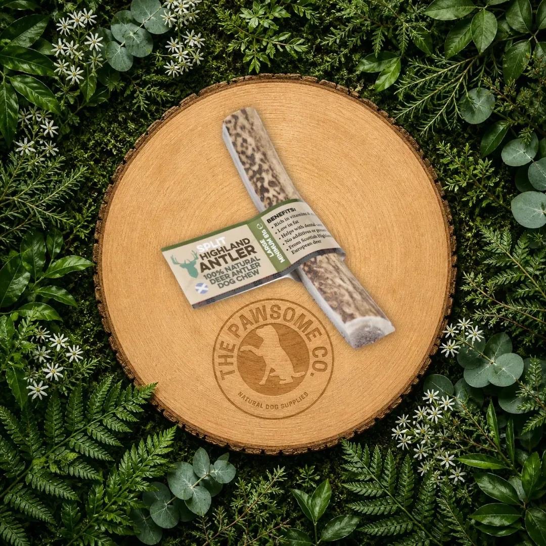 Large Split Antler Dog Chew – Long-Lasting Natural Dental Treat