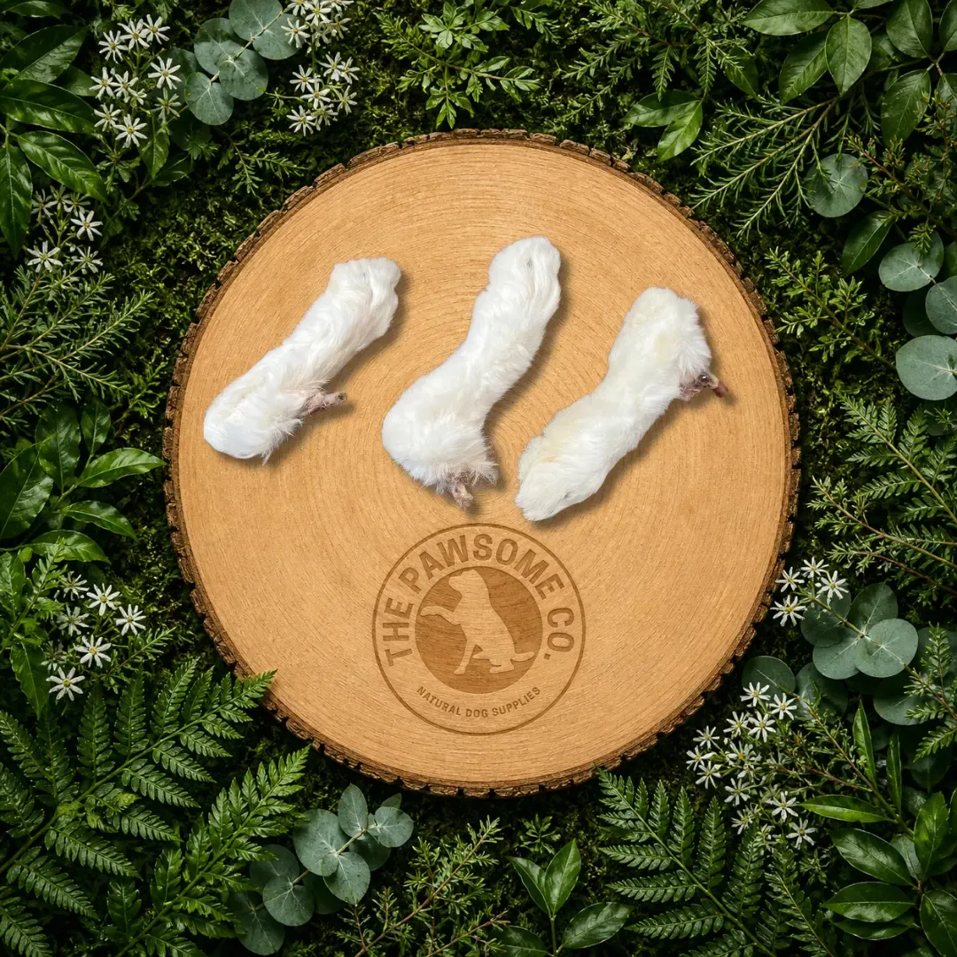 Natural Rabbit Feet for Dogs – Hairy Dental Chews