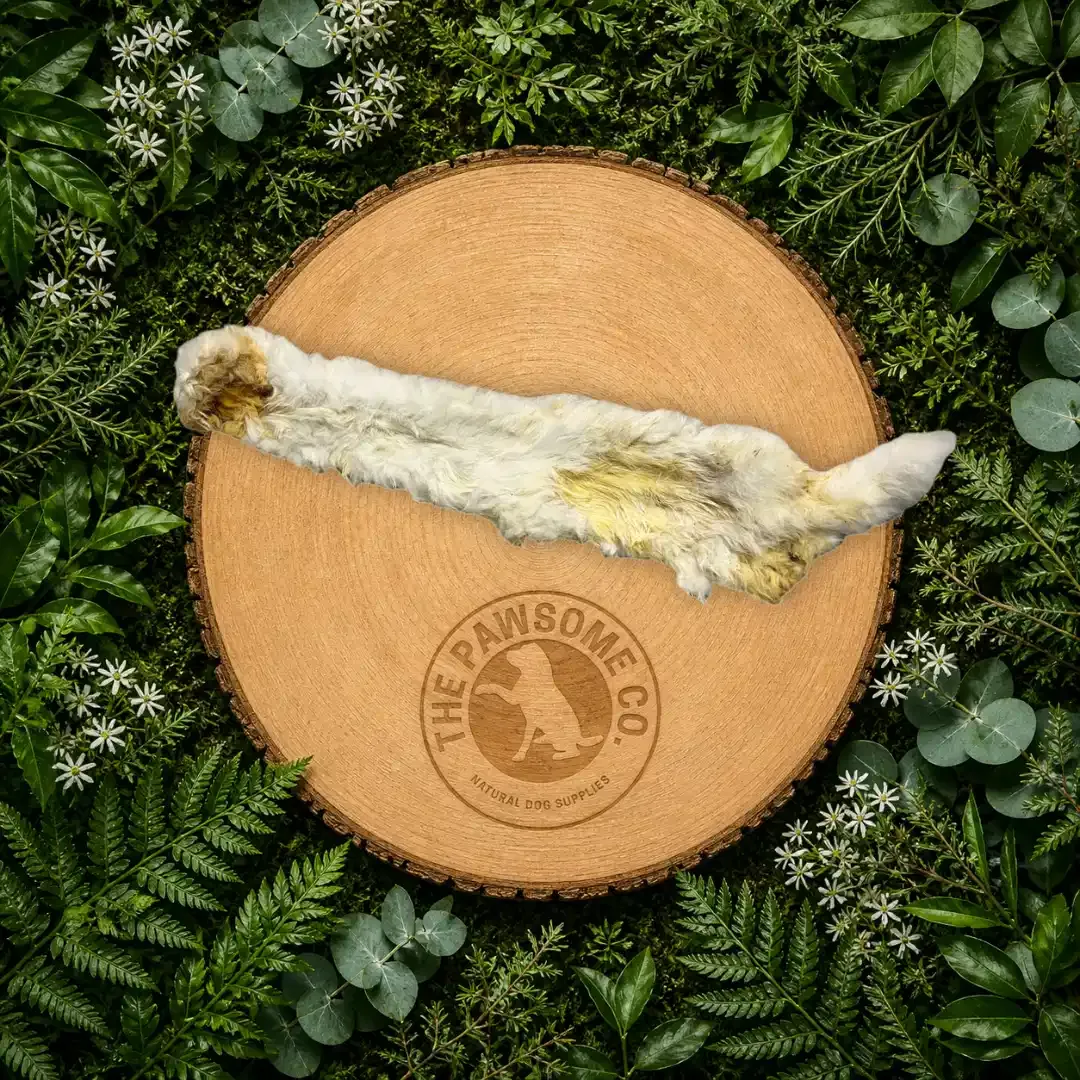Hairy Rabbit Skin Dog Treat (Approx. 50cm Natural Chew)
