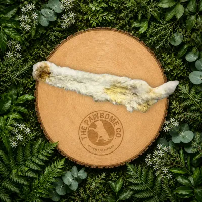 Hairy Rabbit Skin Dog Treat (Approx. 50cm Natural Chew)