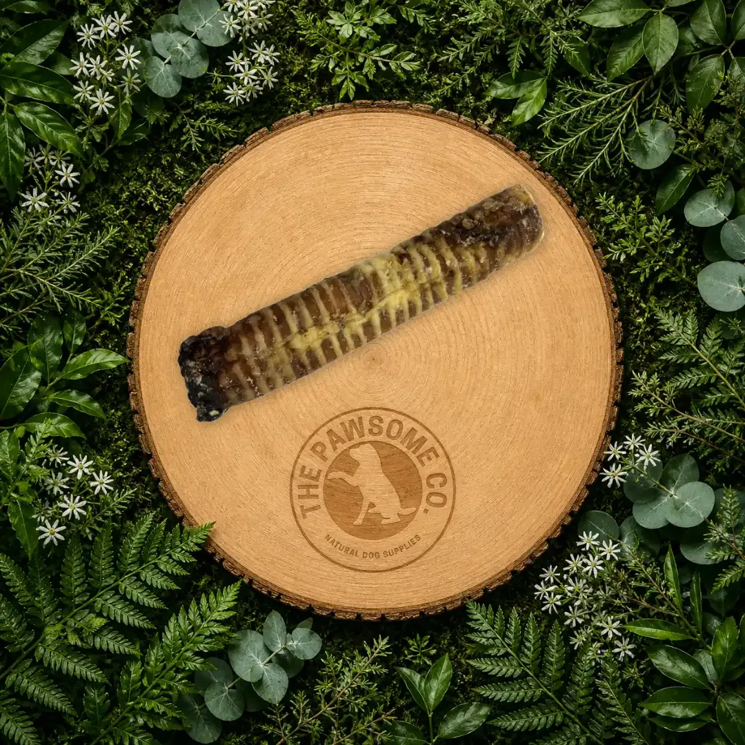 24cm Beef Trachea Dog Treat – Natural Long-Lasting Dental Chew