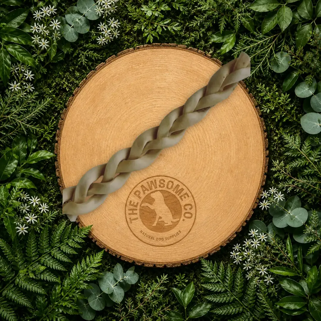 Buffalo Skin Braid 30cm Dog Treat (Natural Long Lasting Chew)