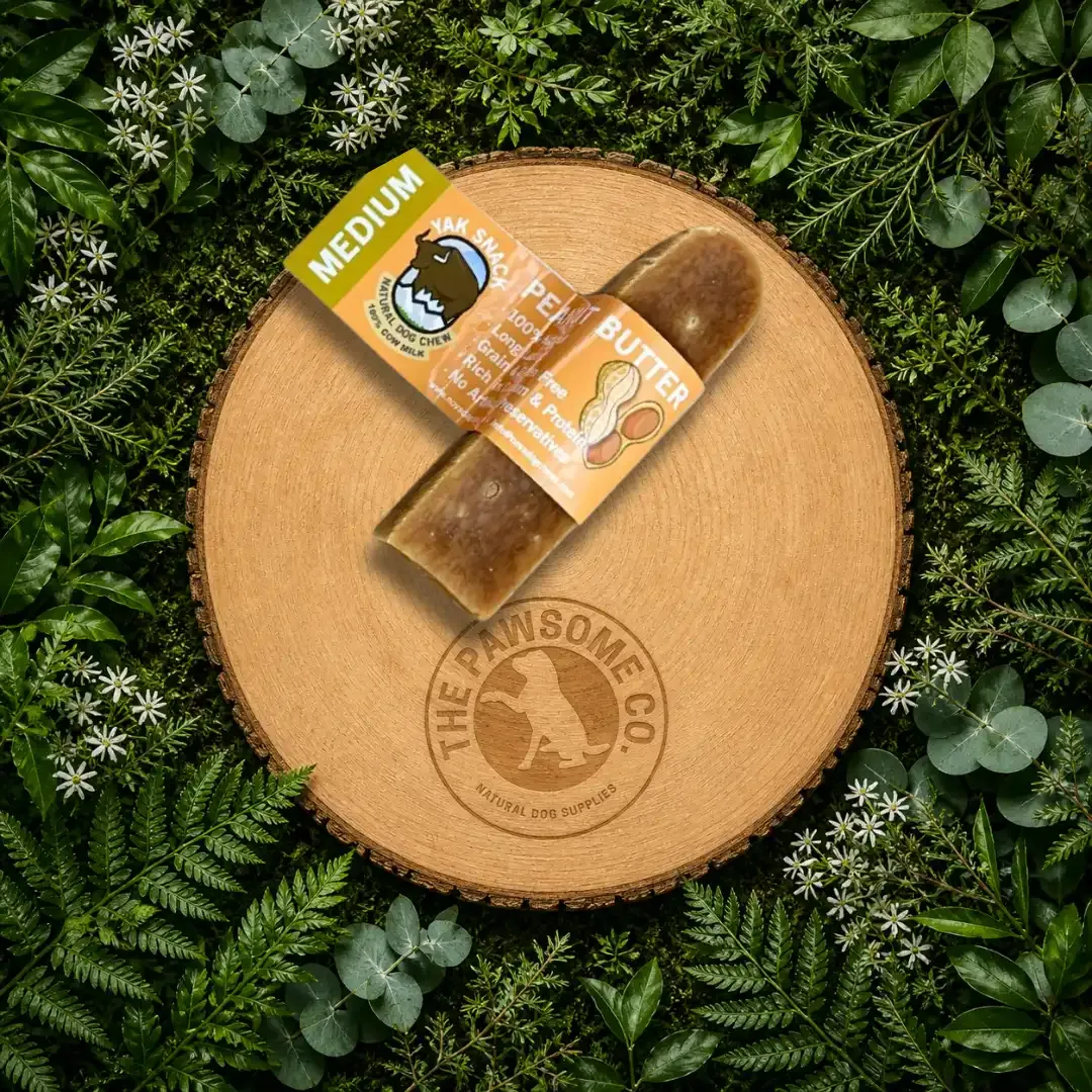 Medium Peanut Butter Yak Bar – Long-Lasting Dog Chew
