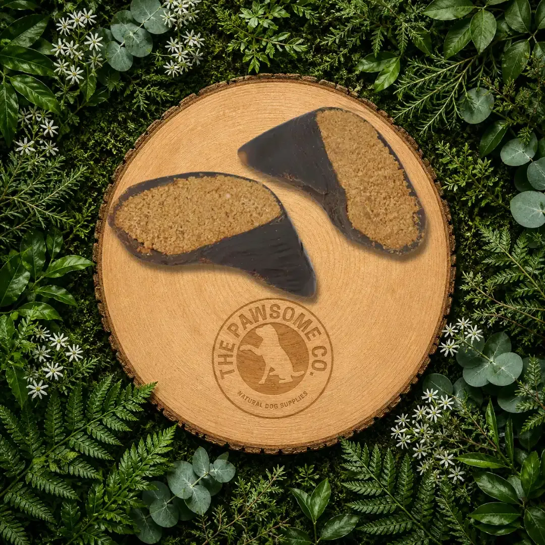 Filled Cow Hoof Dog Chew – Meaty or Peanut Butter | Long-Lasting Treat