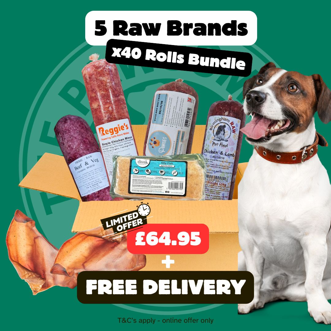 🎁 5 Brand Raw Bundle: 40 Rolls + FREE Pig Ears — Free Next-Day Delivery - Up-size or Downsize!
