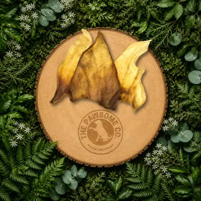 Hairless Cow Ears x6 – Natural Dog Treat Multipack | Long-Lasting Chews
