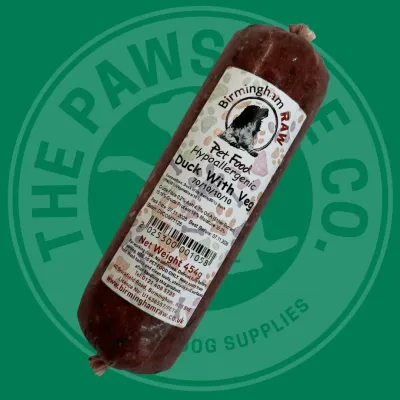 Birmingham Raw - Duck with veg (454g)