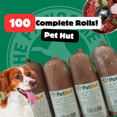Pet Hut Mixed 100 Box (100 x 454g Rolls) | Raw Dog Food