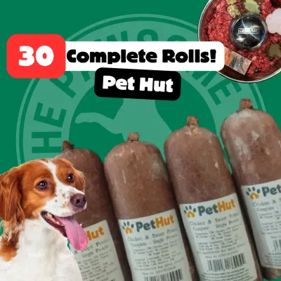 Pet Hut Mixed 30 Box (30 x 454g Rolls) | Raw Dog Food