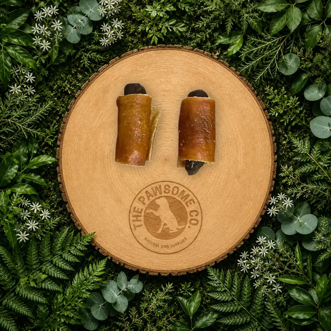 Pig in Blanket Dog Treat – Pork Skin Wrapped Sausage Natural Dog Treat