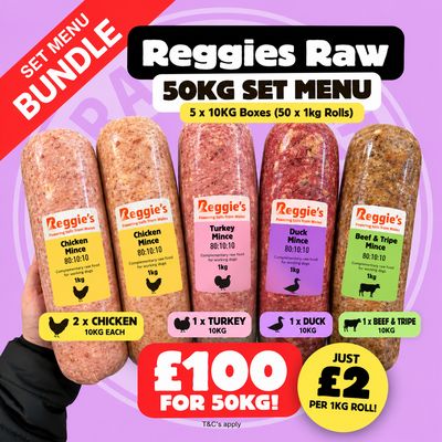 Reggie's Raw Grab & Go – 50KG Set Menu Bundle Reggie's Raw Grab & Go – 50KG Set Menu Bundle