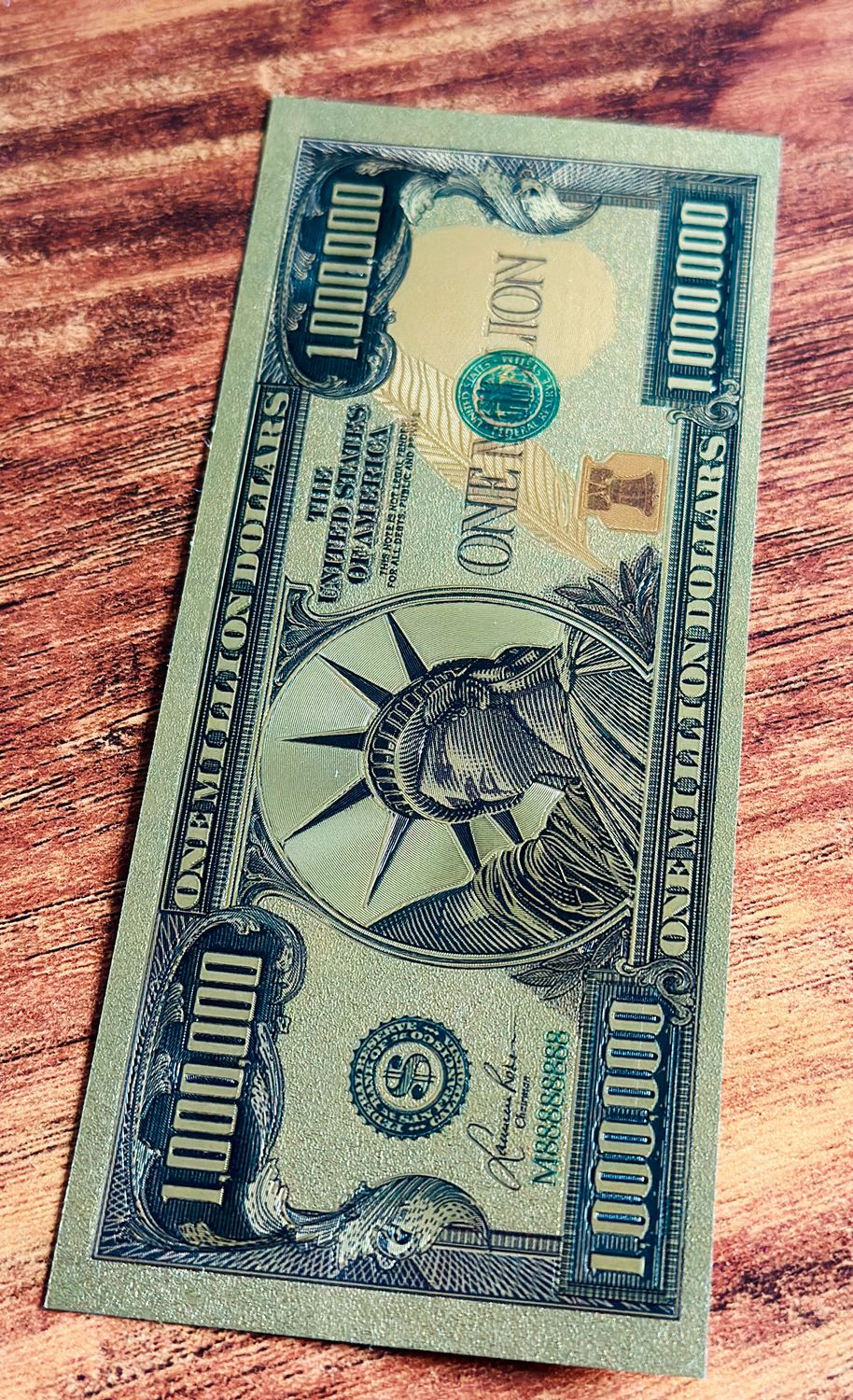 Billet 1 Millions $ OR