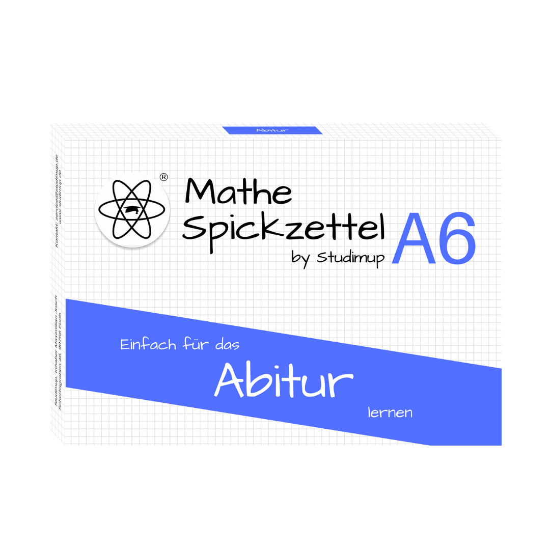 Mathe Spickzettel A6 - Abitur