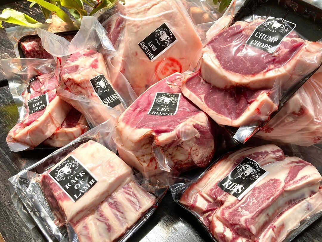 Half a Side of Saltbush Reared Wiltshire Horn Lamb or Hogget or Mutton