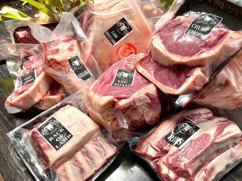 Half a Side of Saltbush Reared Wiltshire Horn Lamb or Hogget or Mutton