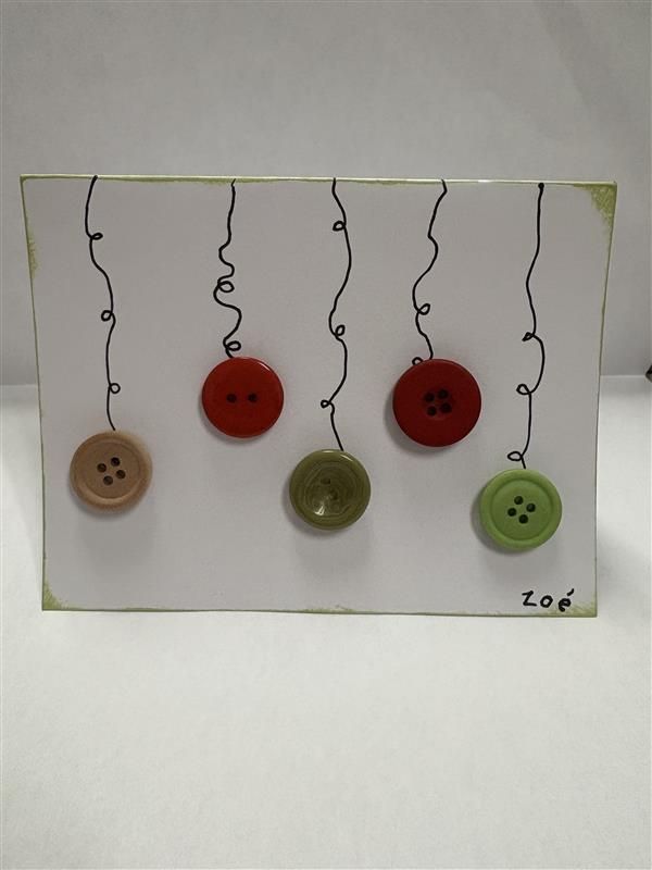 carte boutons ornements