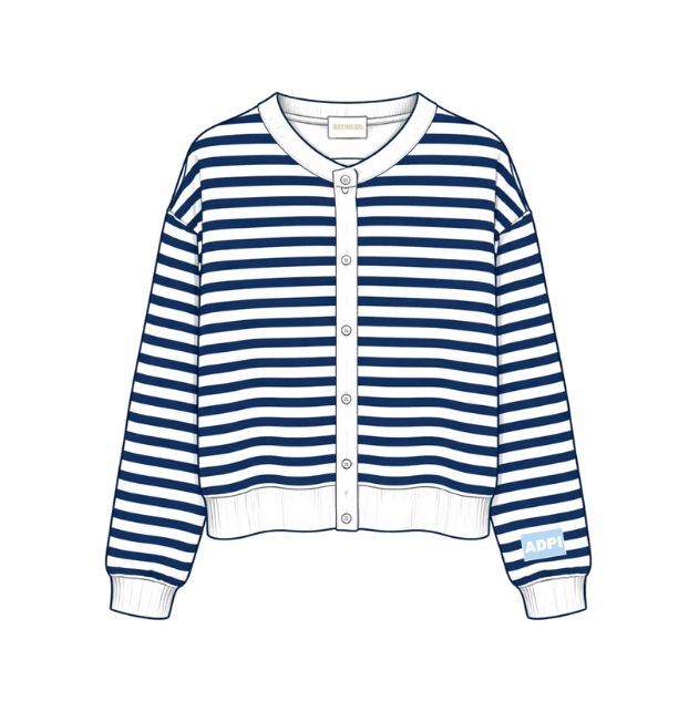 OVERSIZED STRIPE CARDIGAN