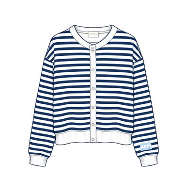 OVERSIZED STRIPE CARDIGAN