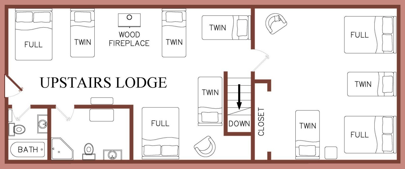 Moose Lodge ($450/night)
