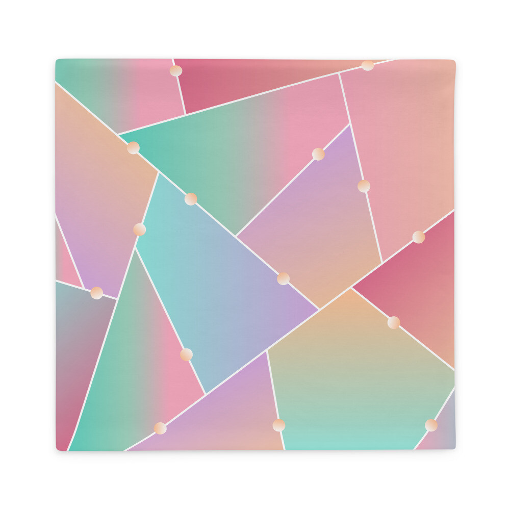 Pillow Case-Pink Glass Pattern