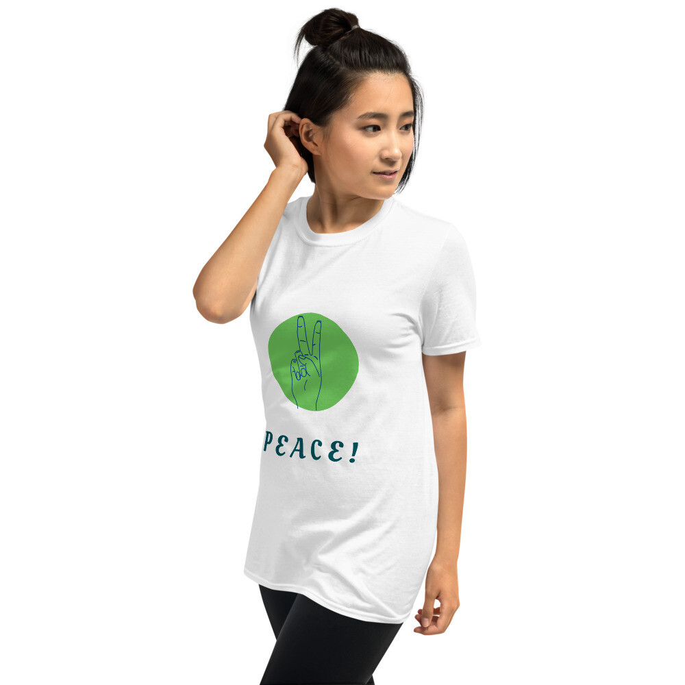 Short-Sleeve Unisex T-Shirt-Peace!-2