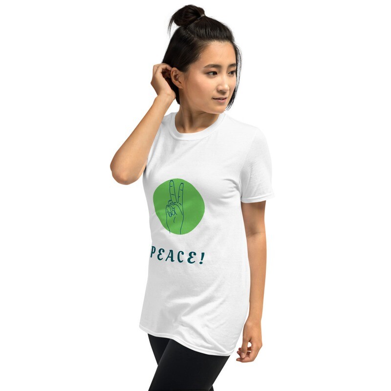 Short-Sleeve Unisex T-Shirt-Peace!-2