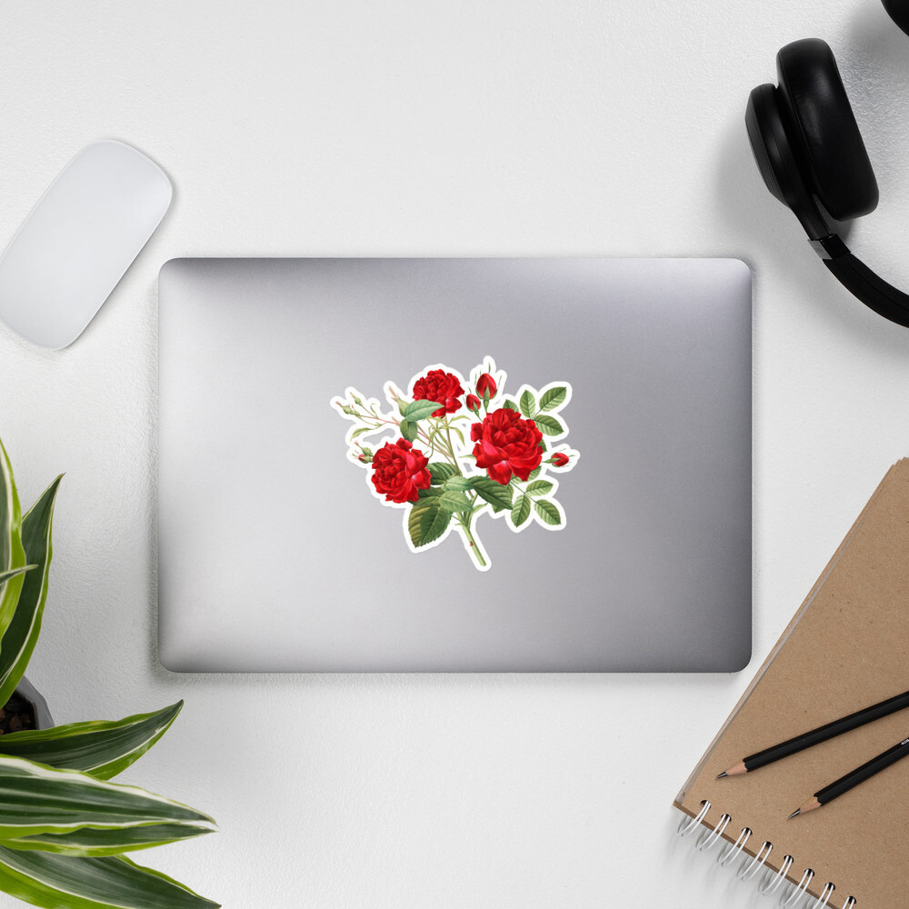 Bubble-Free Stickers- Roses