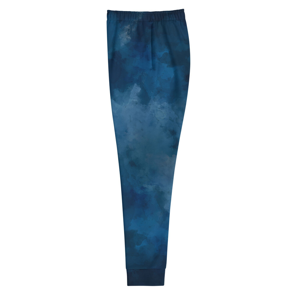 Women&#39;s Joggers-Watercolor-Blk/Blue