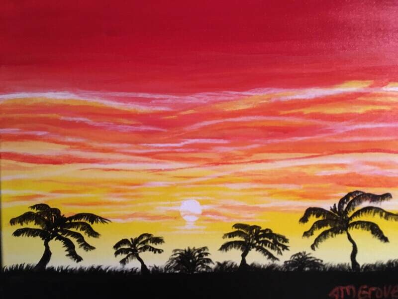 “Sunset Tropical Forest “