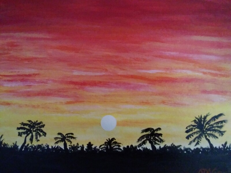 Sunset Tropical Forest
