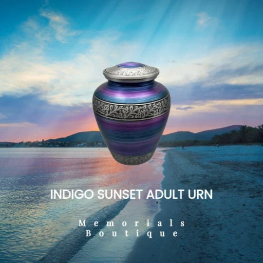 Indigo Sunset Adult Urn