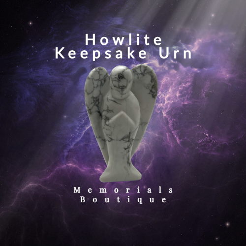 Angel Cremation Urn- Howlite