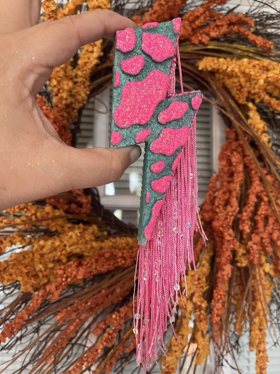Lightning Bolt with Cow Print