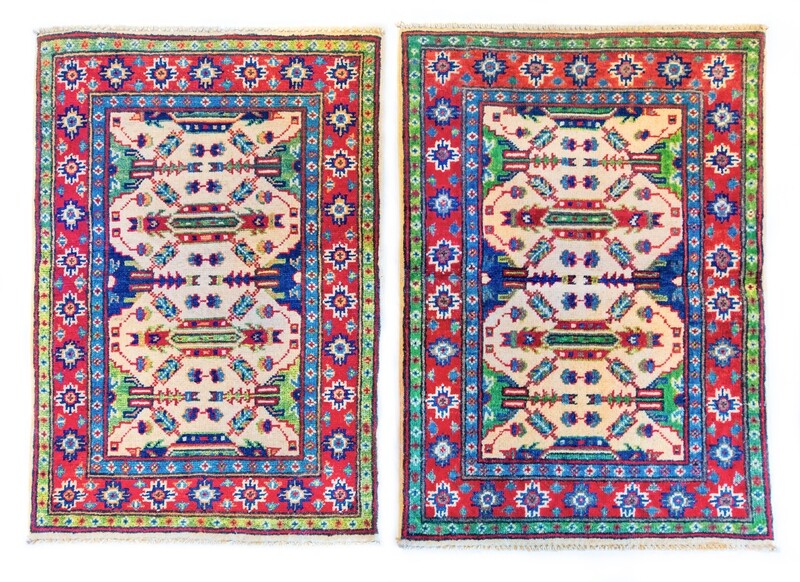 Tappeto Scendiletto Kazak Gazni coppia