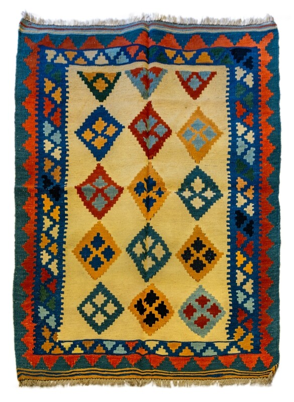 Tappeto Kilim lana su lana